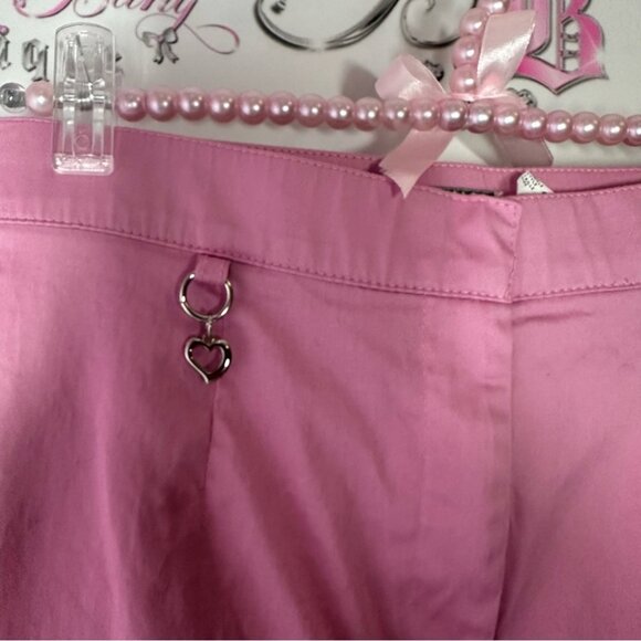 Tabi petites capri pants pink heart charm accent vintage 8P bubblegum pink crop - Picture 2 of 6